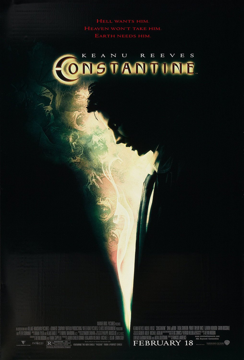 Extra Large Movie Poster Image for Constantine (#1 of 4)