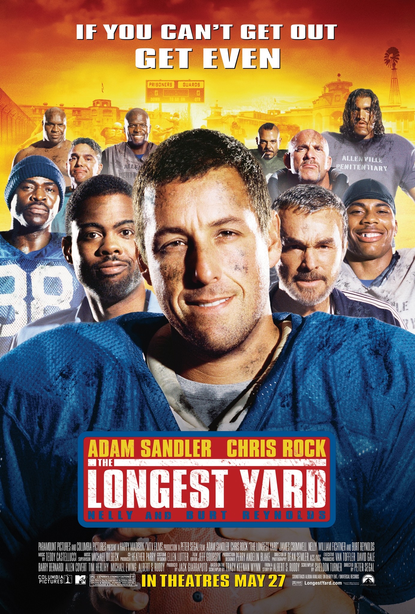 Mega Sized Movie Poster Image for The Longest Yard (#2 of 7)