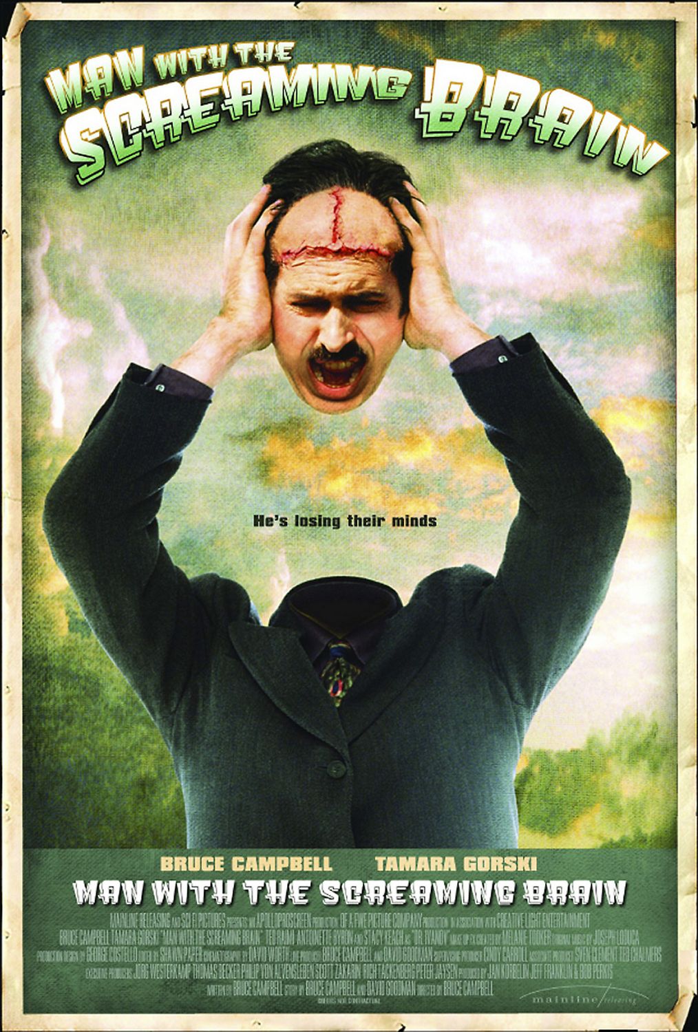 Man with the Screaming Brain Movie Poster - IMP Awards