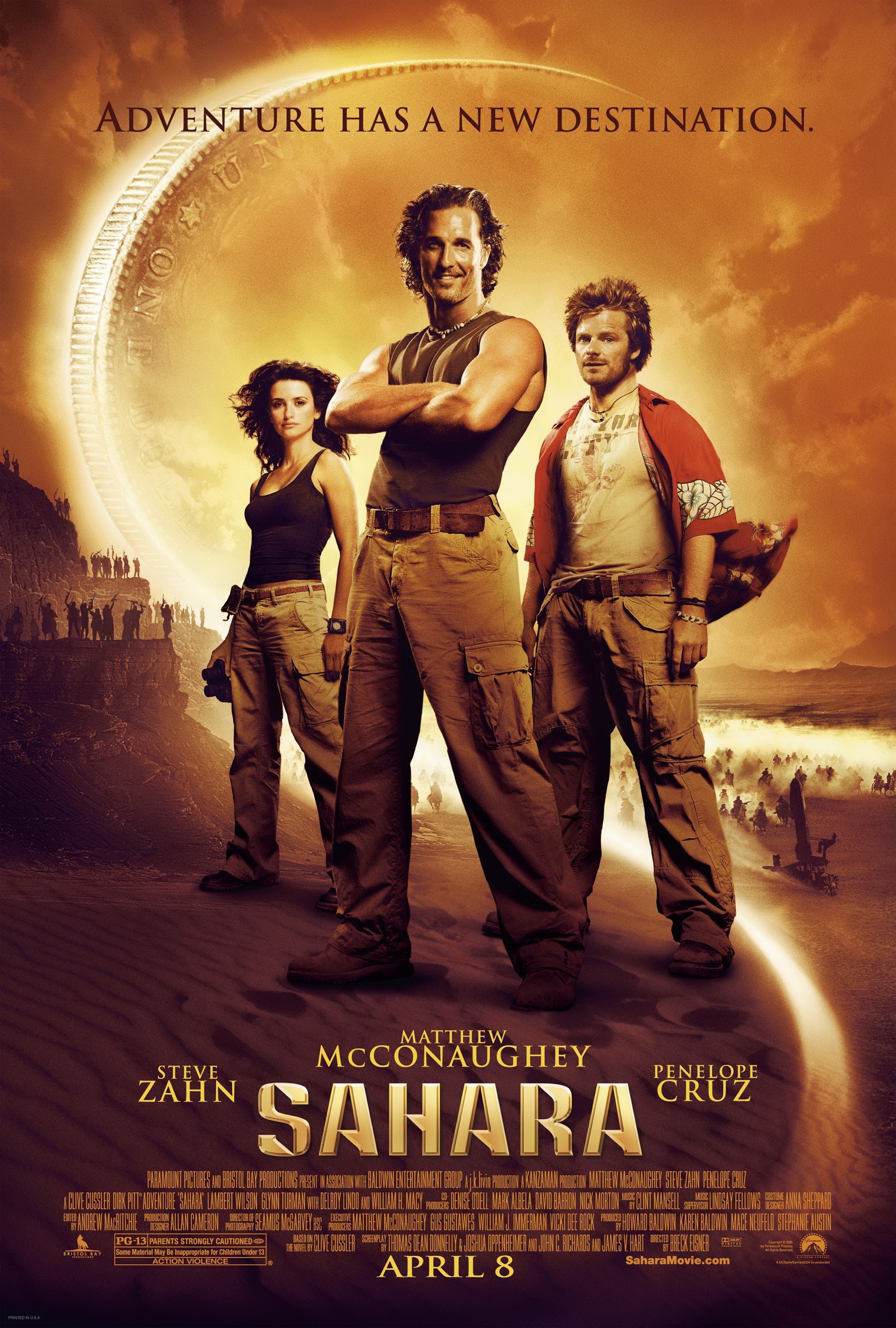 Mega Sized Movie Poster Image for Sahara (#2 of 3)