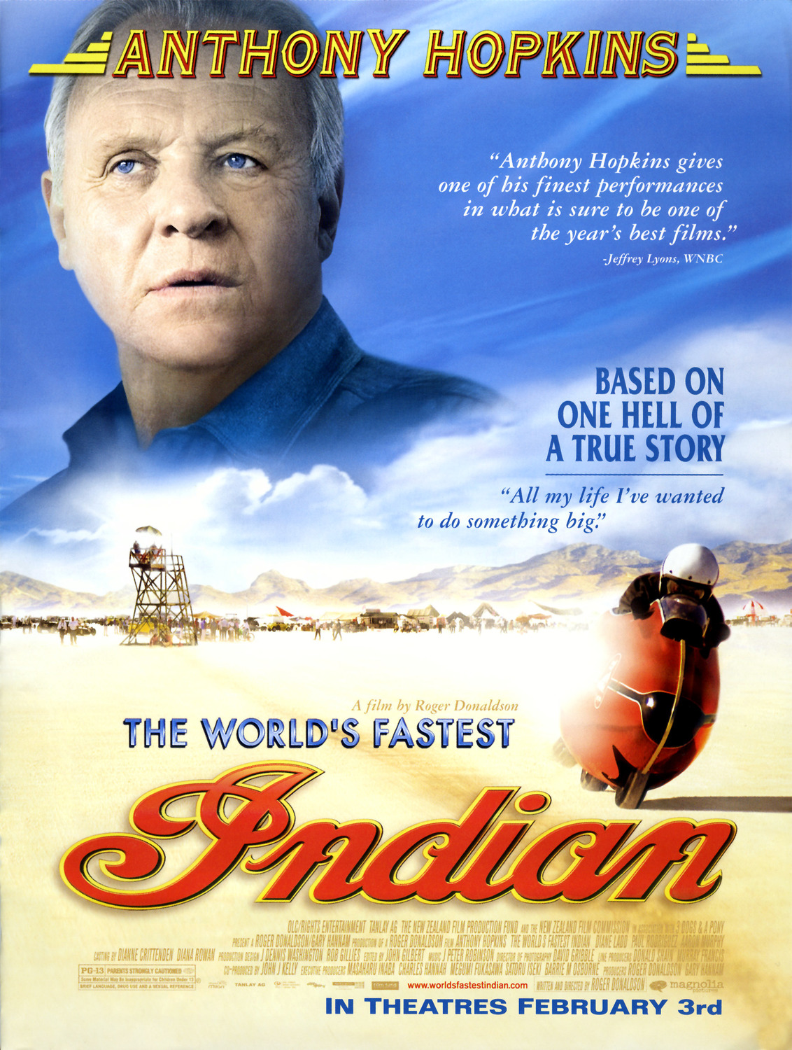 Extra Large Movie Poster Image for The World's Fastest Indian (#6 of 9)