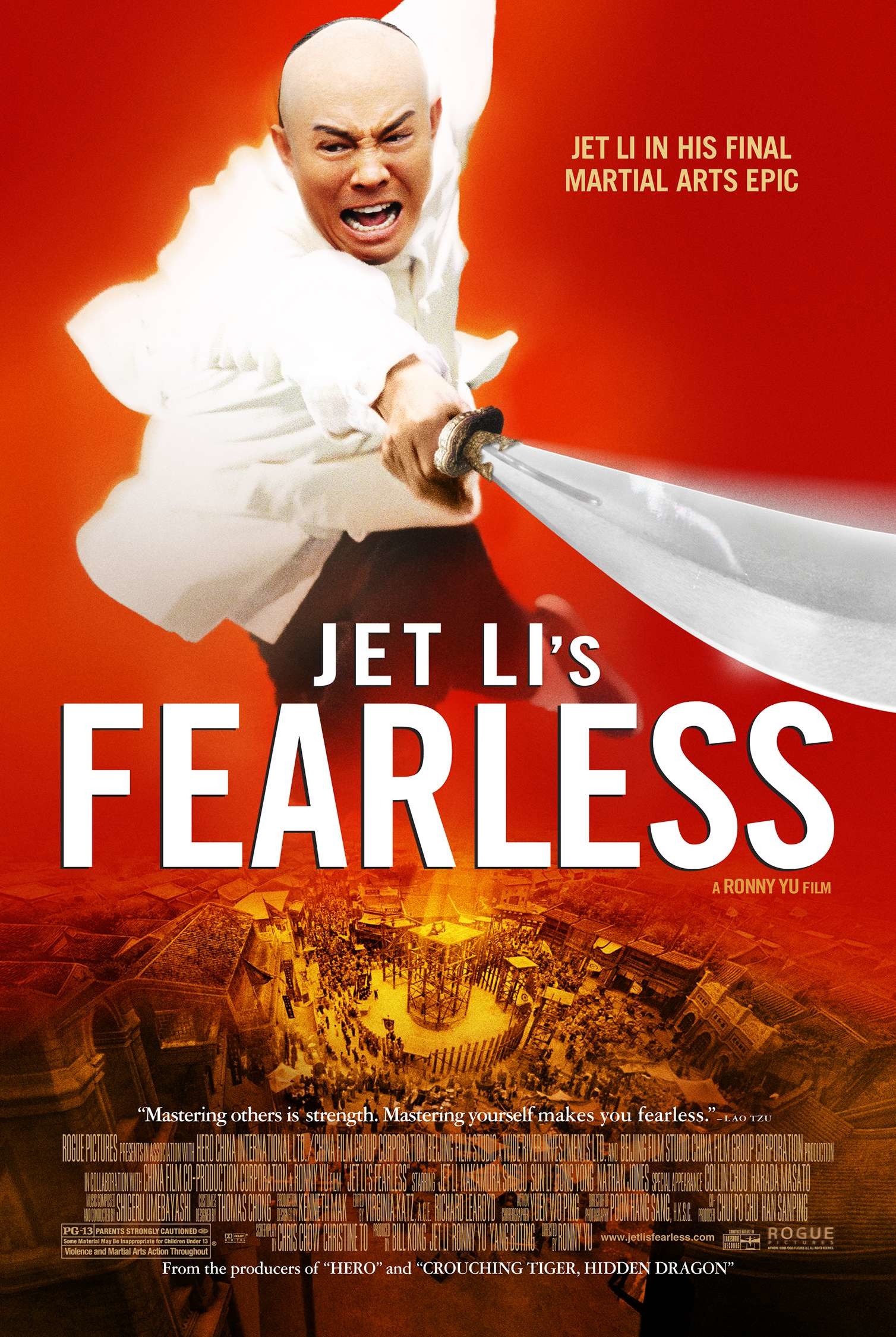 Mega Sized Movie Poster Image for Fearless (#4 of 7)