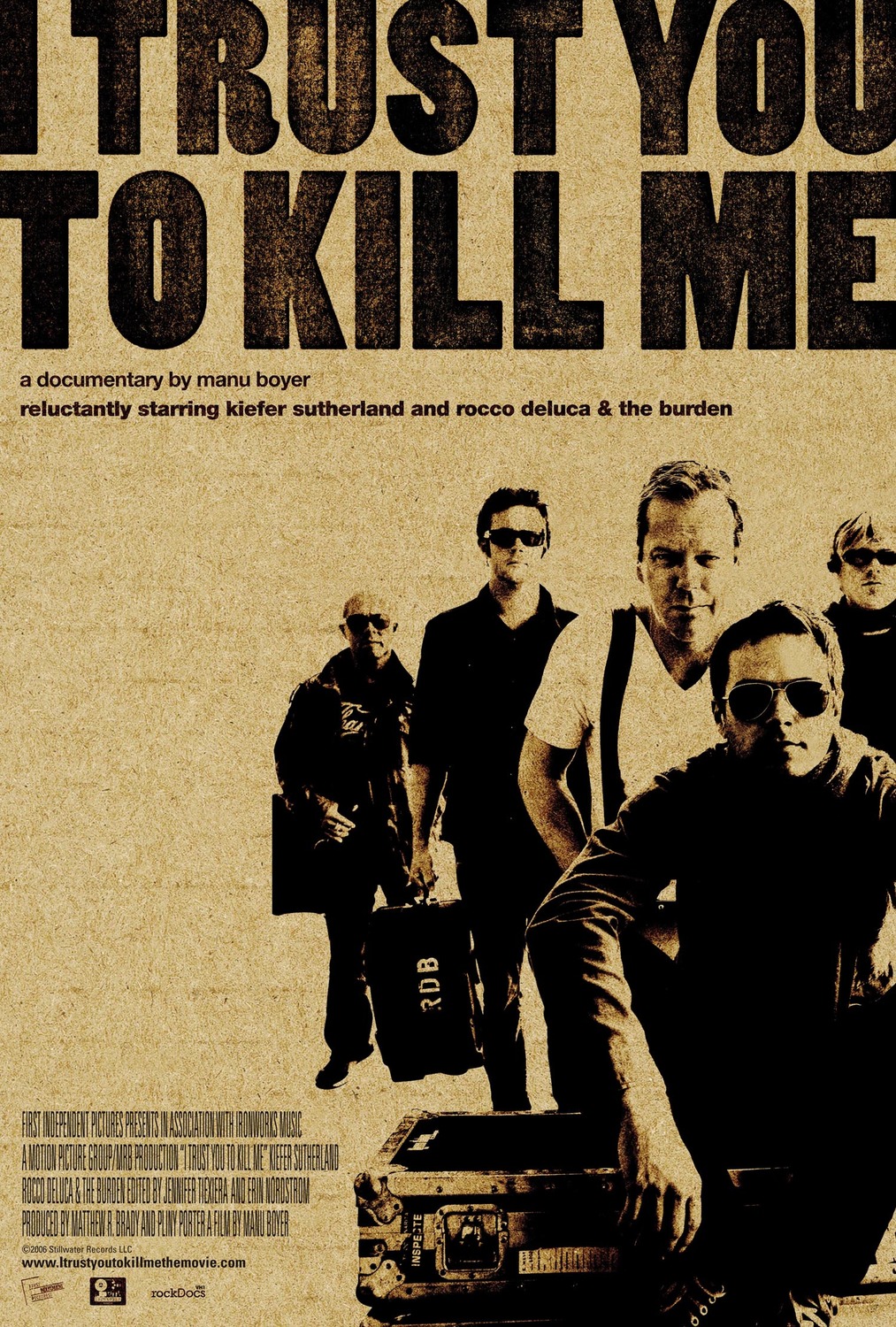 Extra Large Movie Poster Image for I Trust You to Kill Me 