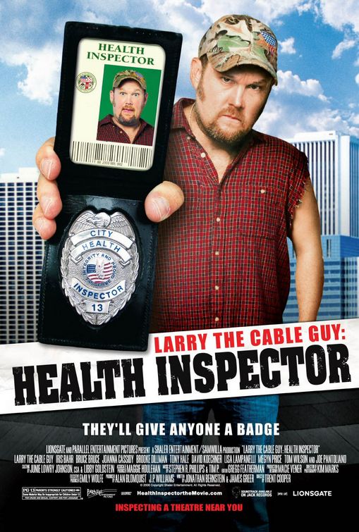  ... Movie Poster Gallery > LARRY THE CABLE GUY: Health Inspector Poster