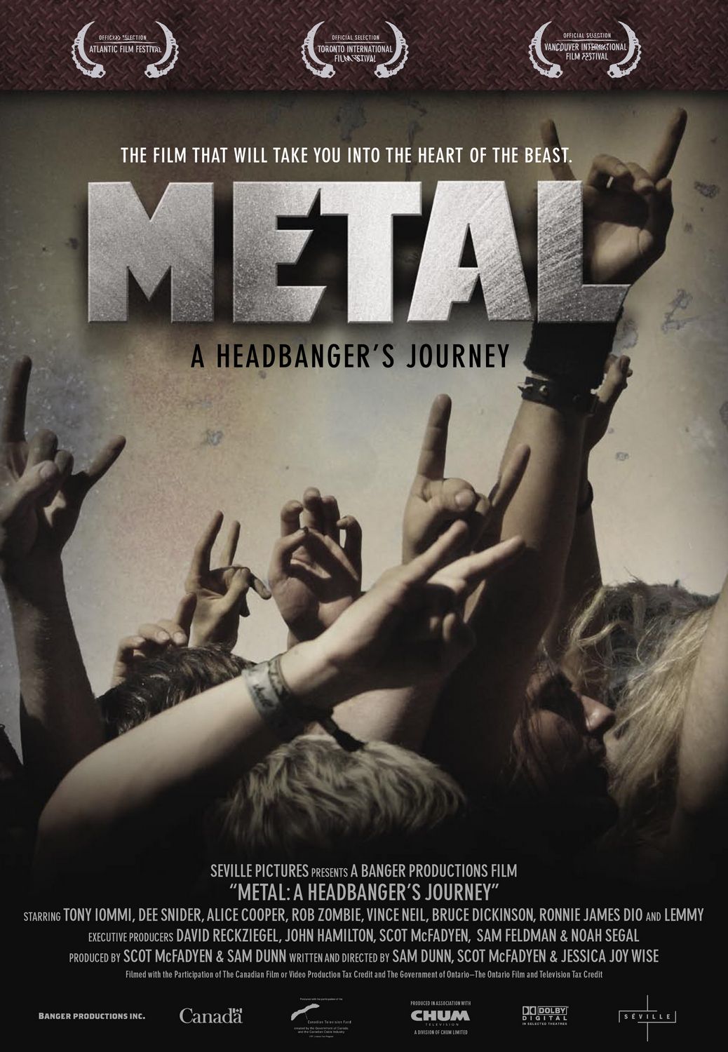 Extra Large Movie Poster Image for Metal: A Headbanger's Journey 