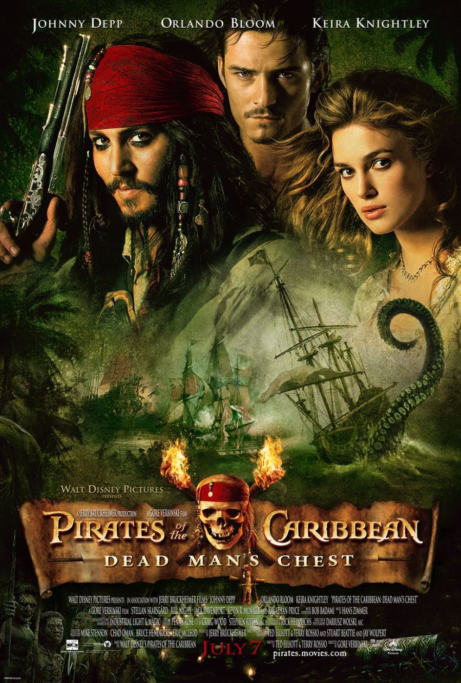 Extra Large Movie Poster Image for Pirates of the Caribbean: Dead Man's Chest (#2 of 6)