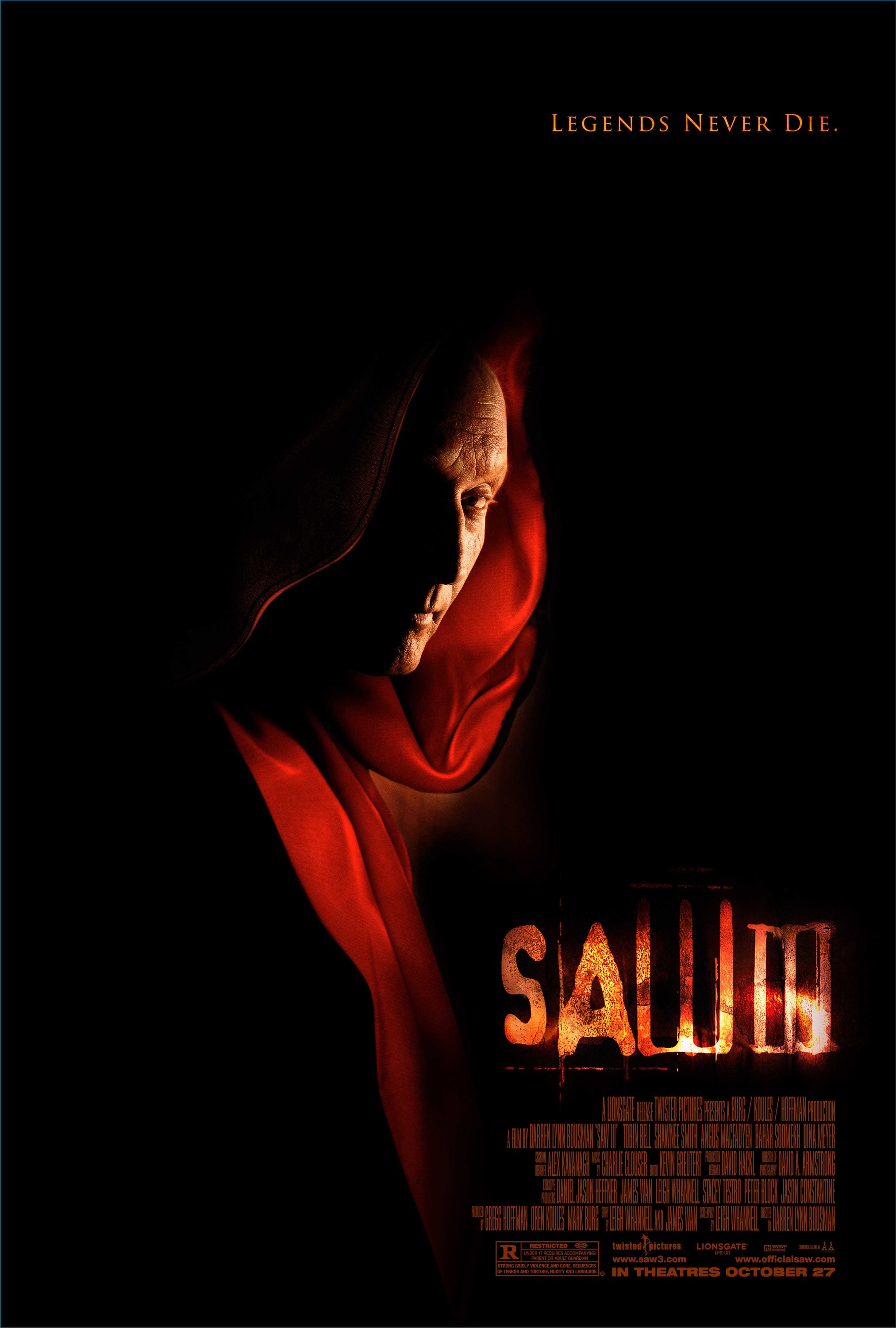 Mega Sized Movie Poster Image for Saw III (#8 of 9)