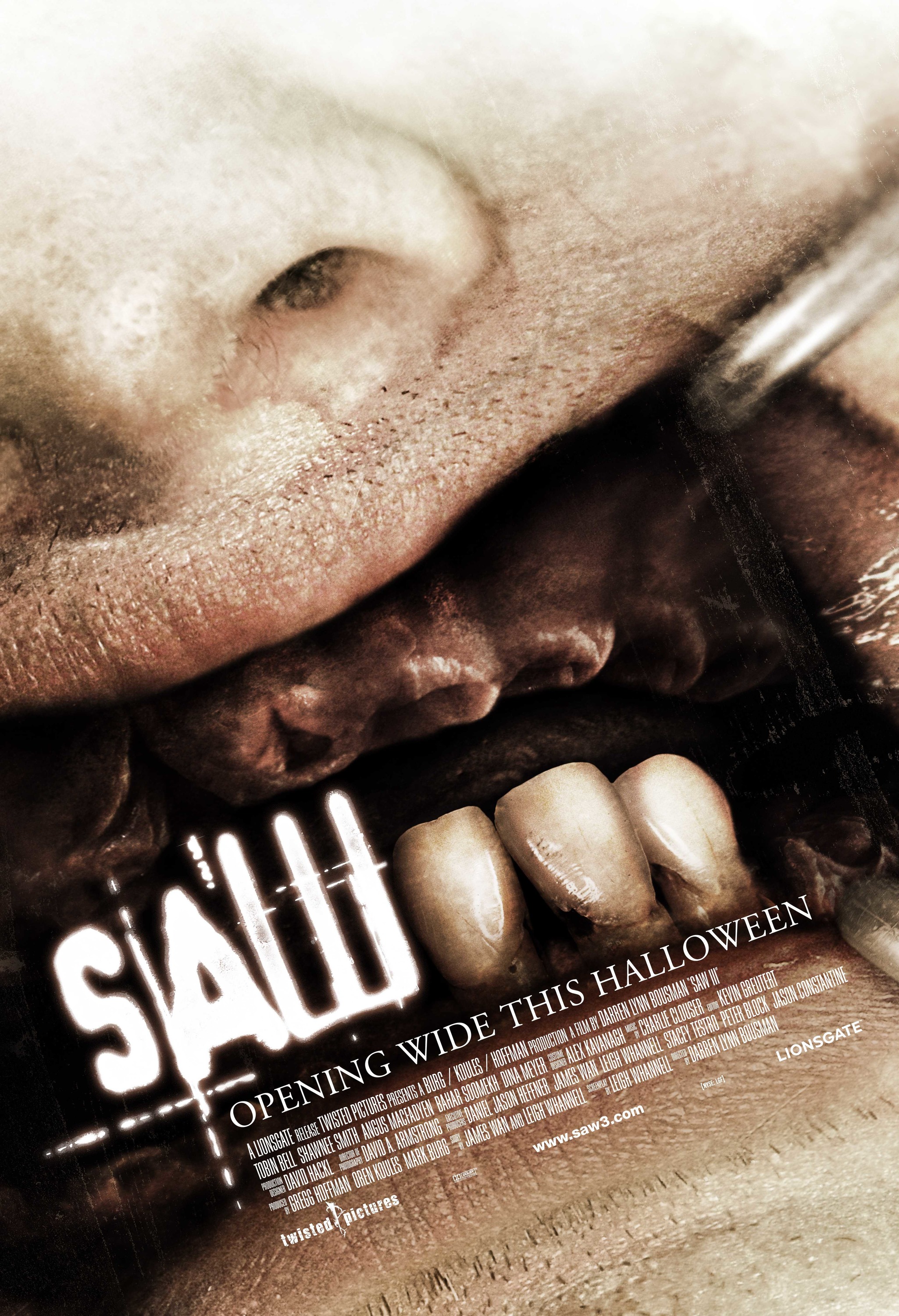 Mega Sized Movie Poster Image for Saw III (#1 of 9)