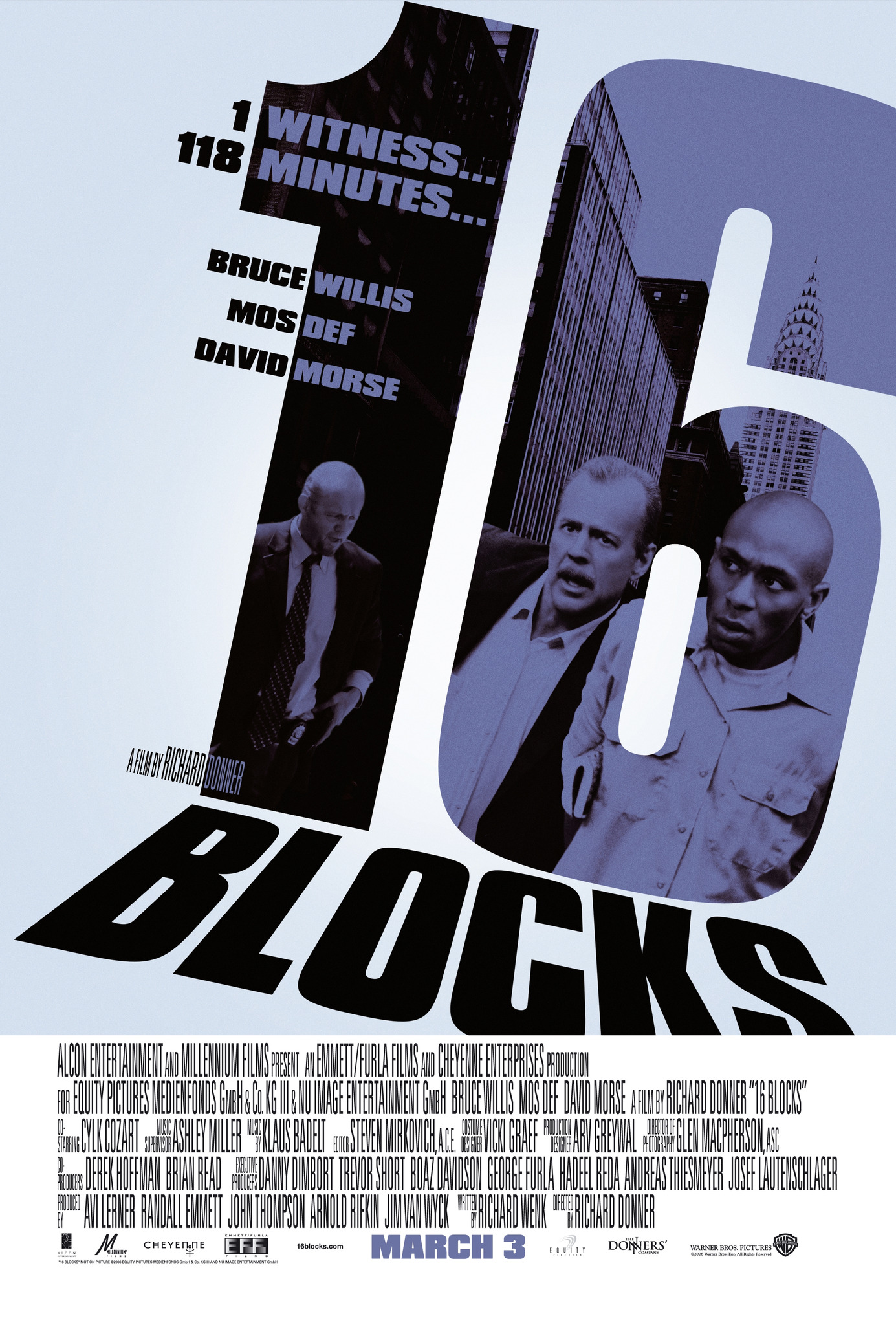 Mega Sized Movie Poster Image for 16 Blocks (#2 of 9)