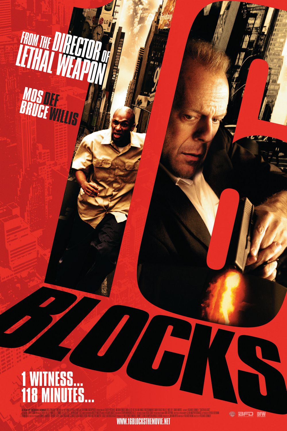 Extra Large Movie Poster Image for 16 Blocks (#6 of 9)