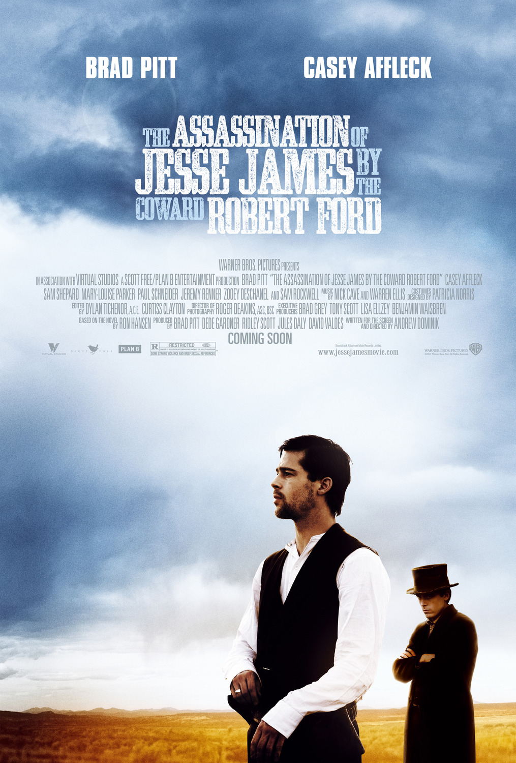 Extra Large Movie Poster Image for The Assassination of Jesse James by the Coward Robert Ford 