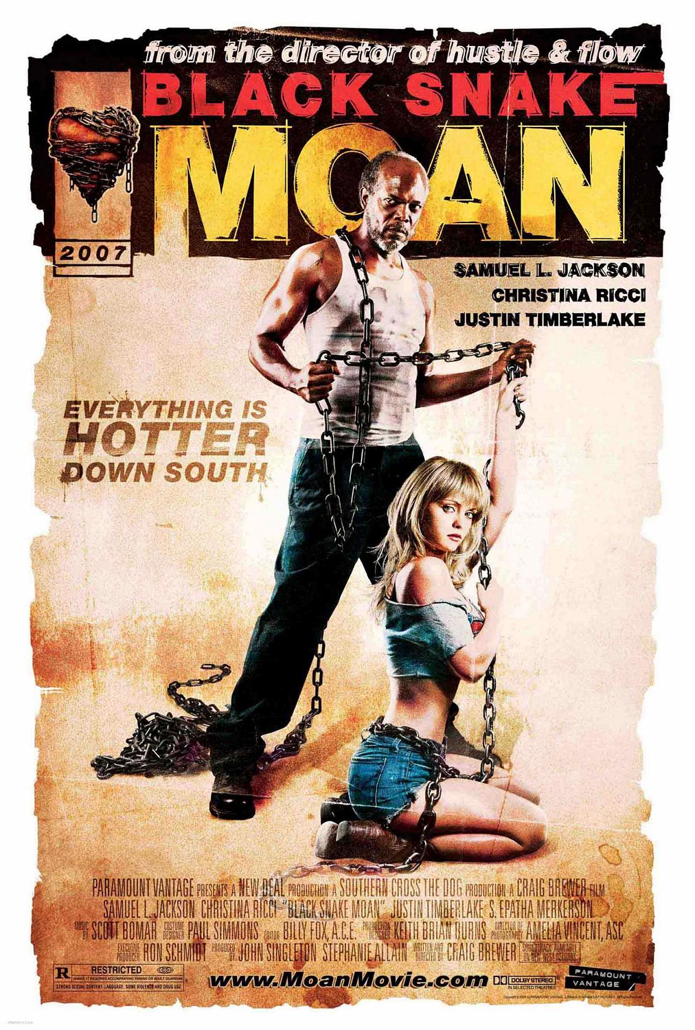 Extra Large Movie Poster Image for Black Snake Moan (#3 of 3)