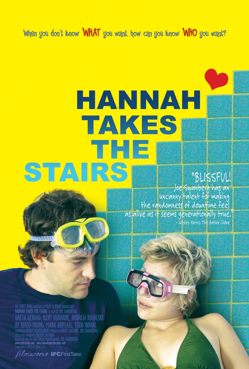 Extra Large Movie Poster Image for Hannah Takes the Stairs 