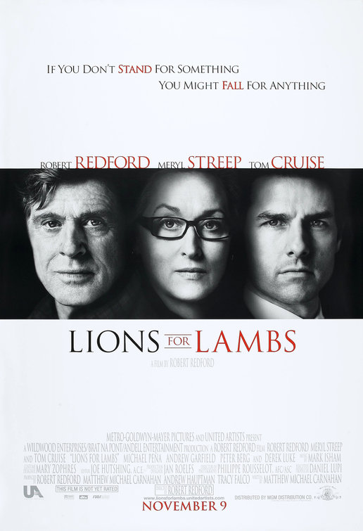 Lions for Lambs Movie Poster