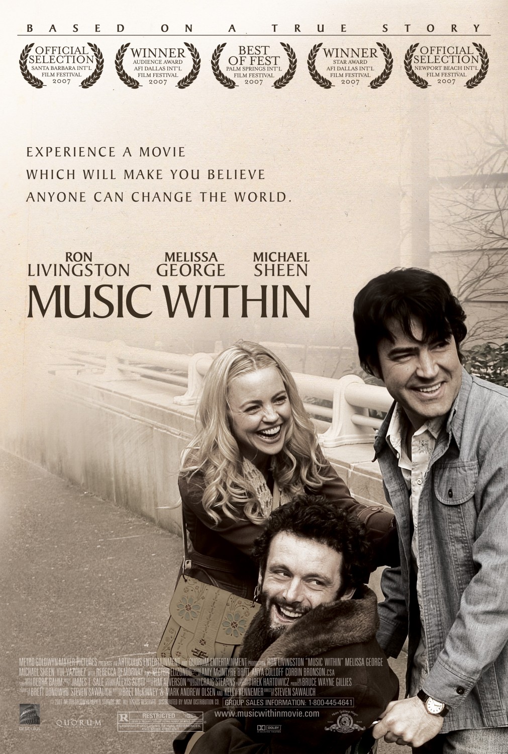 Extra Large Movie Poster Image for Music Within 