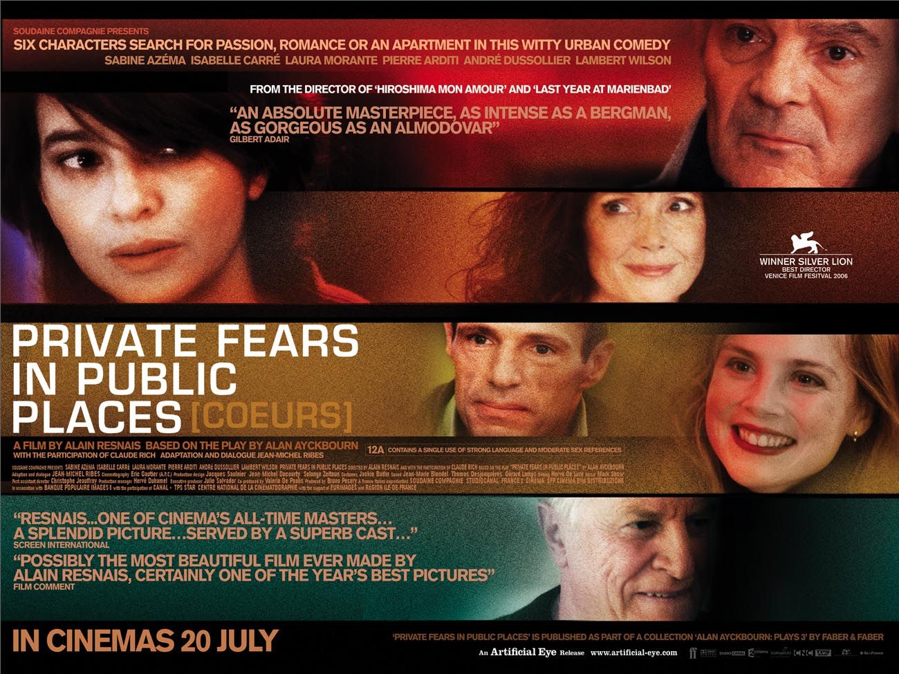 Extra Large Movie Poster Image for Private Fears in Public Places (#3 of 3)