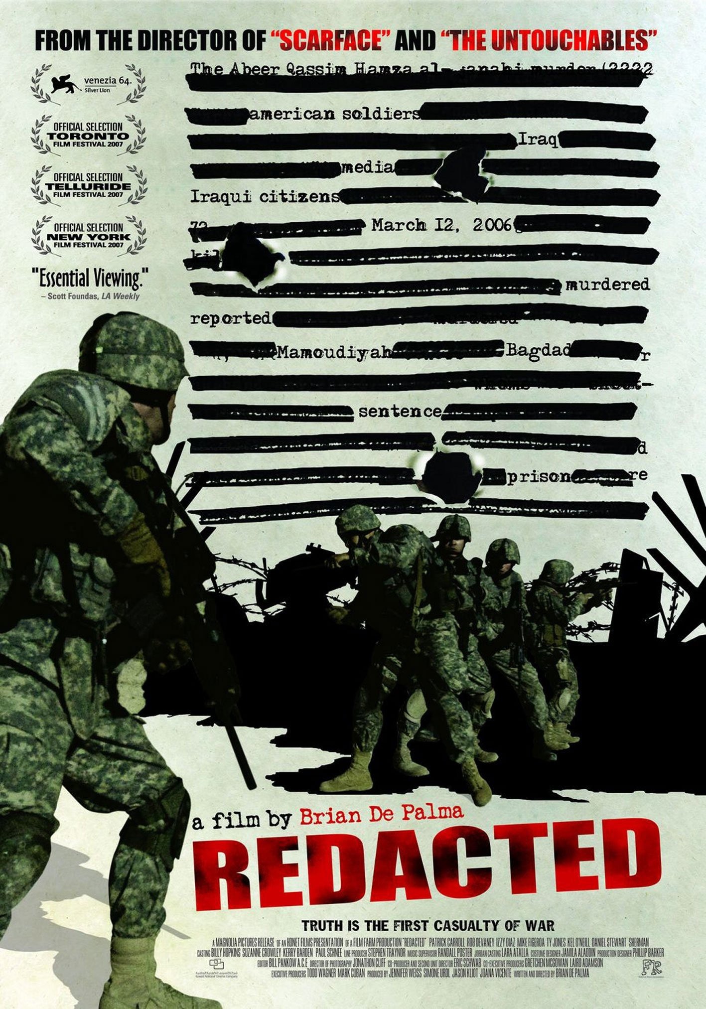 Mega Sized Movie Poster Image for Redacted (#3 of 5)