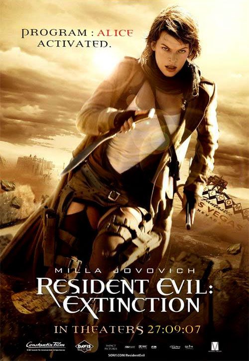 Resident Evil: Extinction Movie Poster