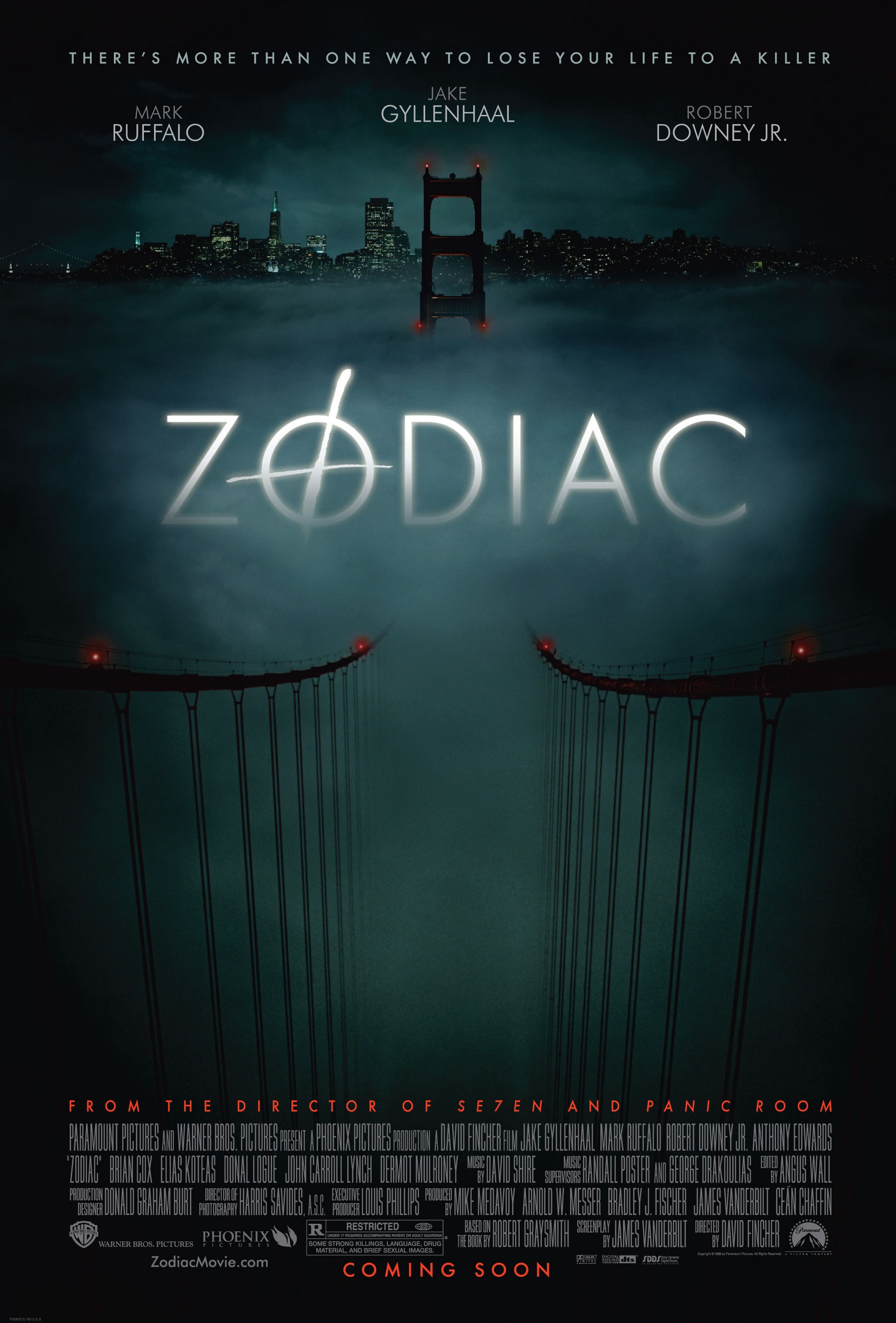 Mega Sized Movie Poster Image for Zodiac