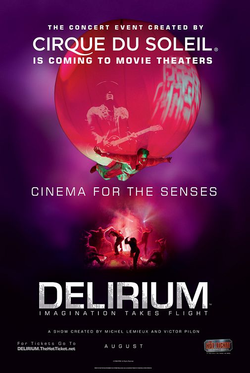 Cirque du Soleil: Delirium Movie Poster