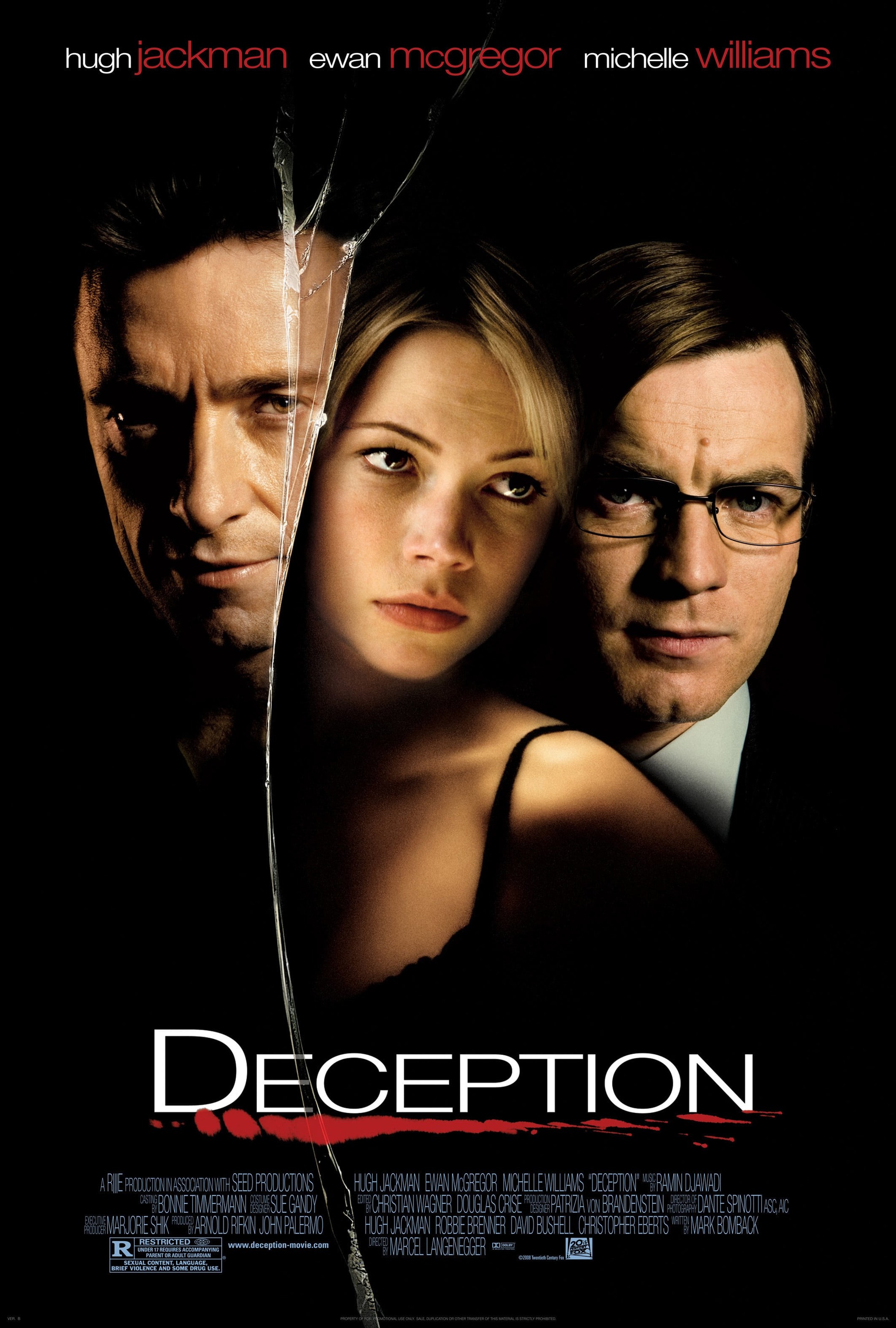 Mega Sized Movie Poster Image for Deception (#1 of 5)