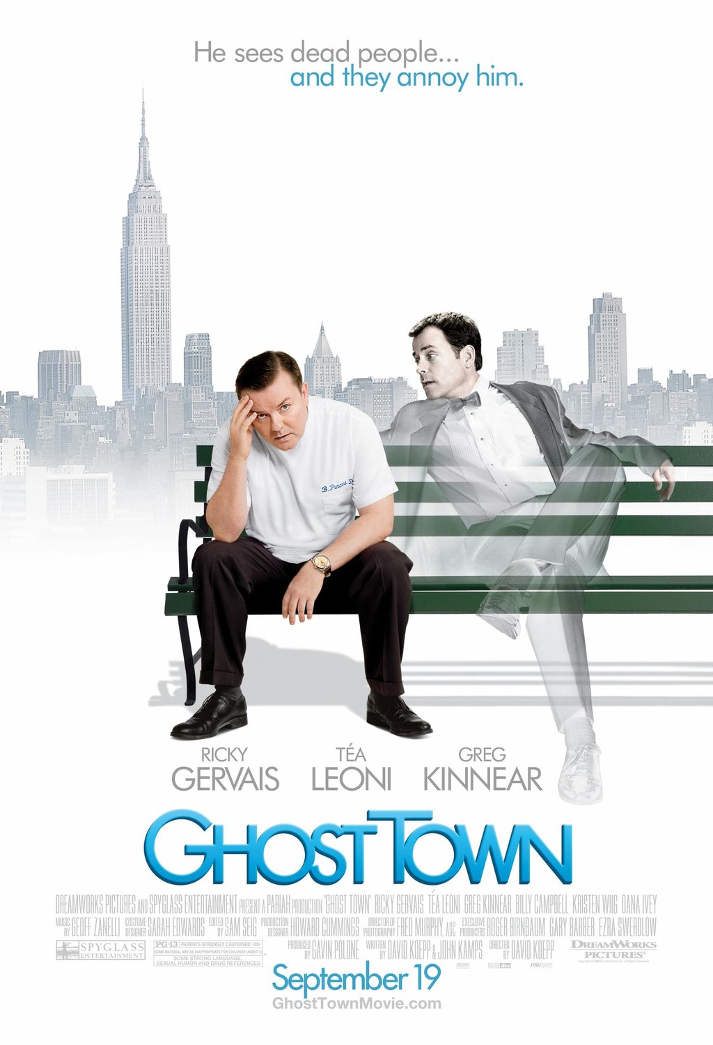 Extra Large Movie Poster Image for Ghost Town (#1 of 3)