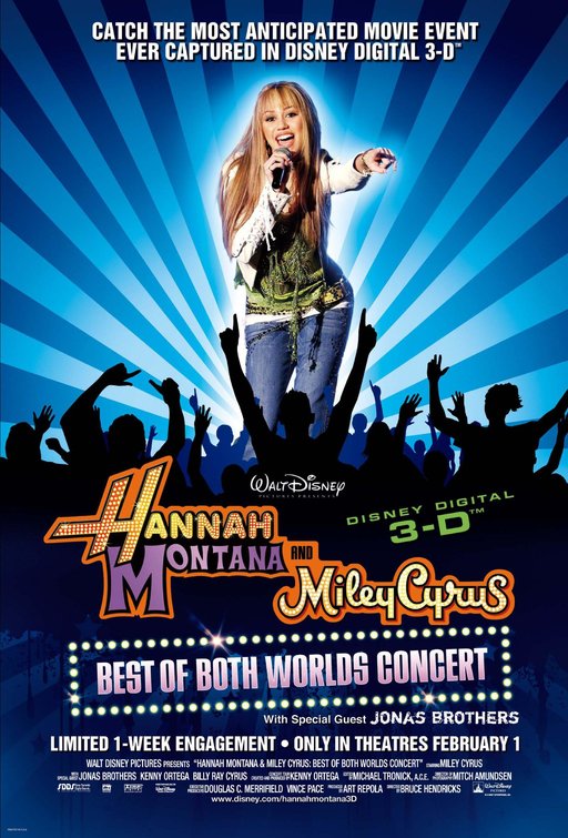 Hannah Montana/Miley Cyrus: Best of Both Worlds Concert Movie Poster