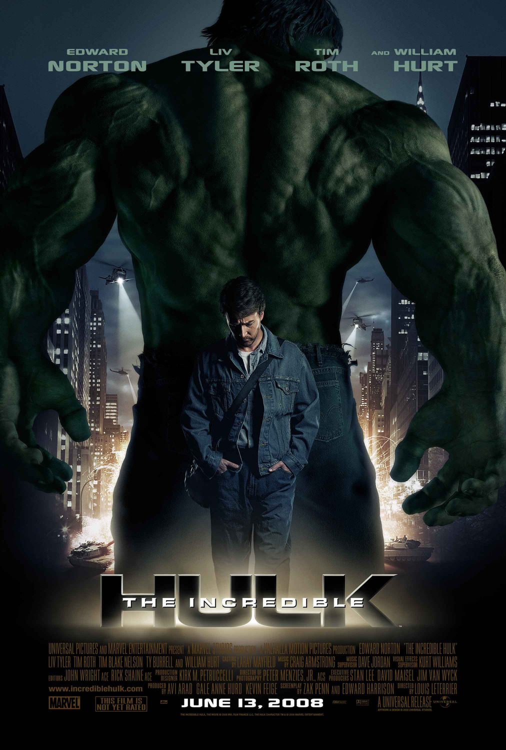Extra Large Movie Poster Image for The Incredible Hulk (#1 of 2)