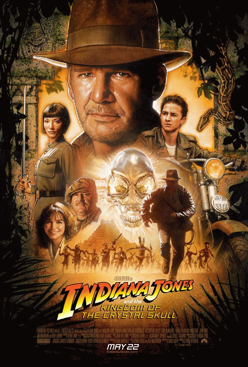 Extra Large Movie Poster Image for Indiana Jones and the Kingdom of the Crystal Skull (#2 of 3)