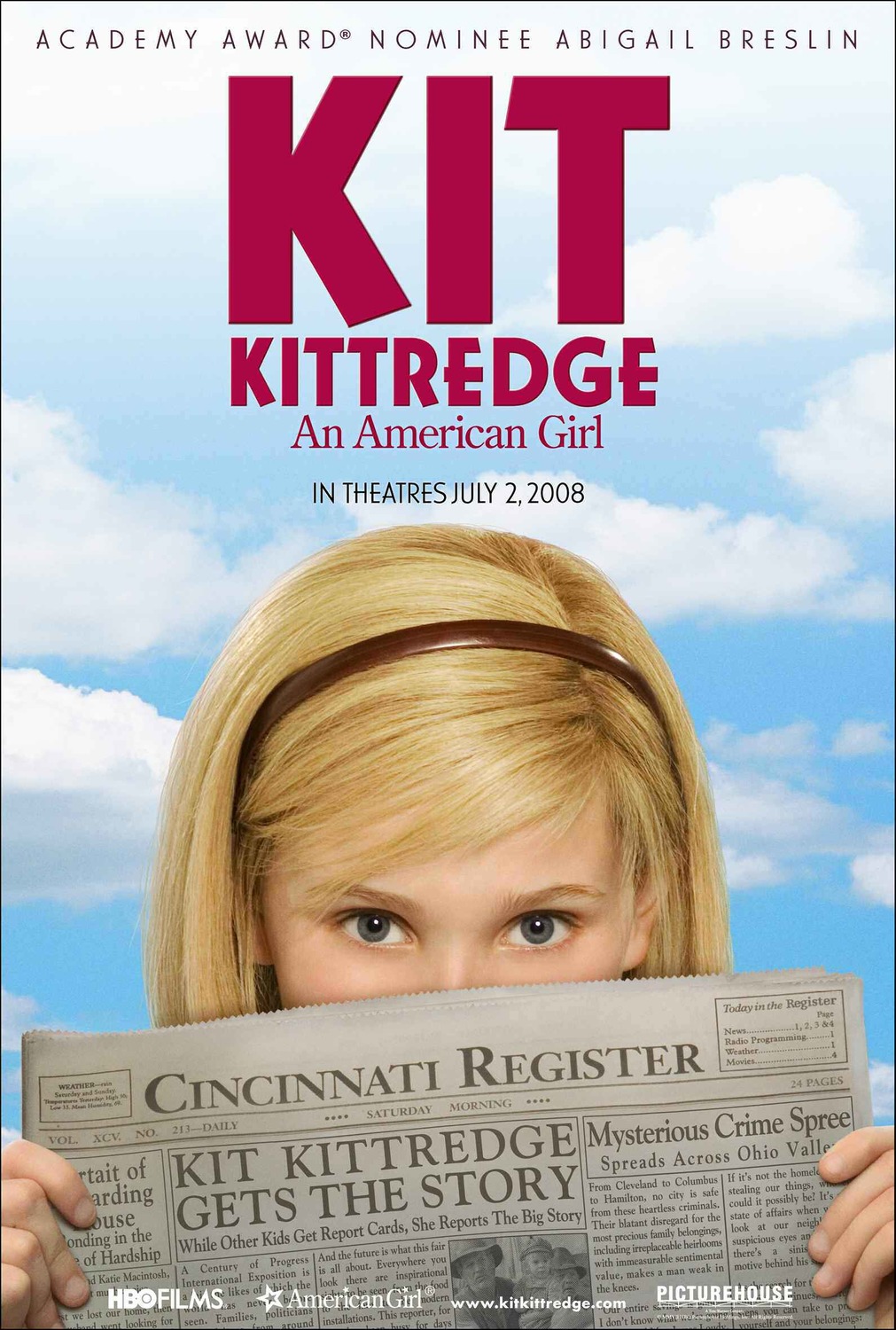 Extra Large Movie Poster Image for Kit Kittredge: An American Girl (#1 of 7)