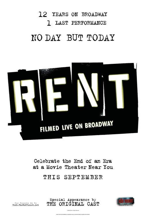 Rent: Filmed Live on Broadway Movie Poster