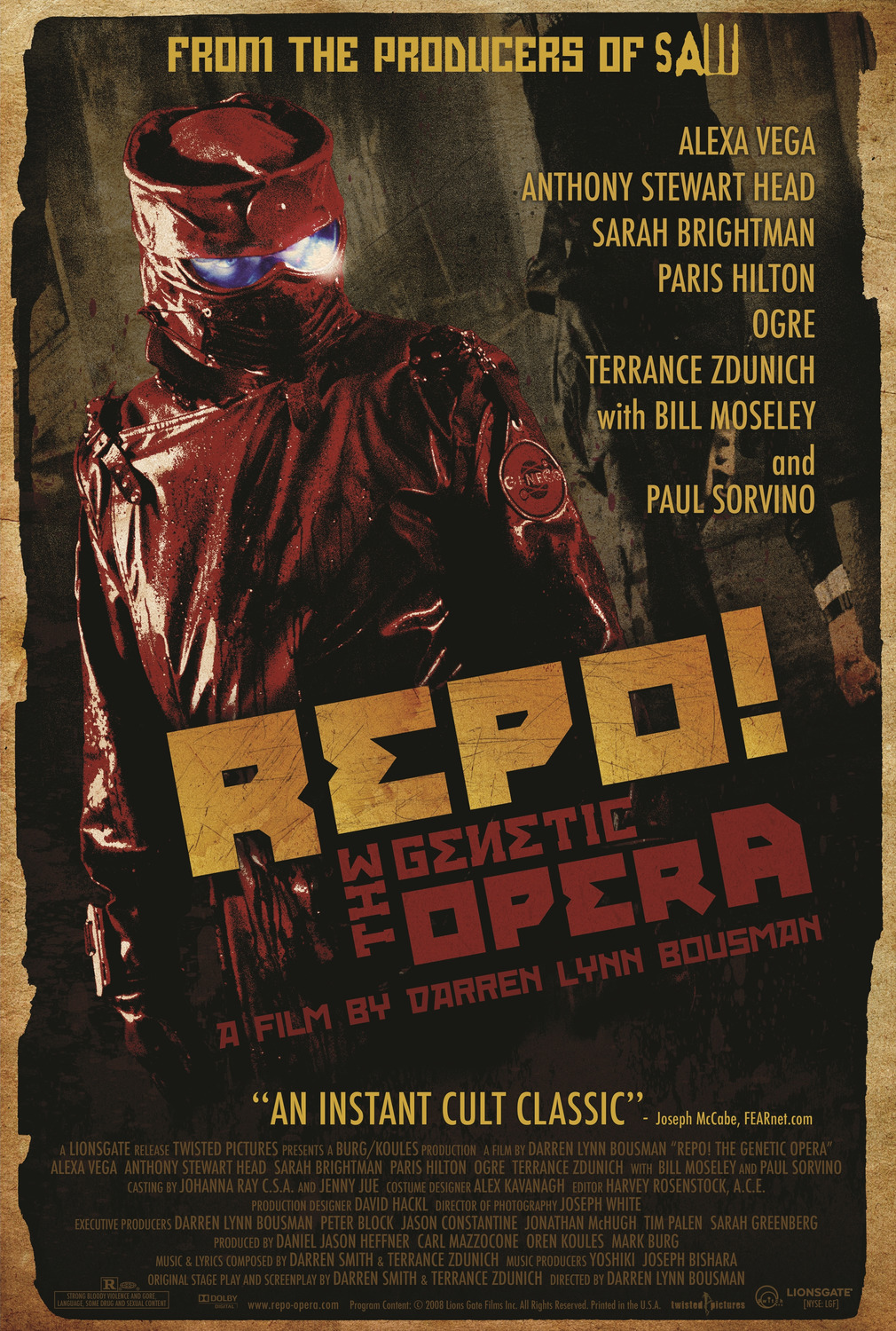 Extra Large Movie Poster Image for Repo! The Genetic Opera (#1 of 2)
