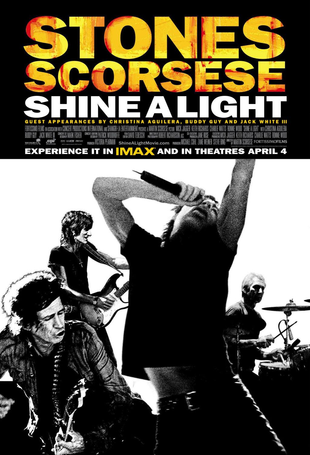 Extra Large Movie Poster Image for Shine a Light (#1 of 2)