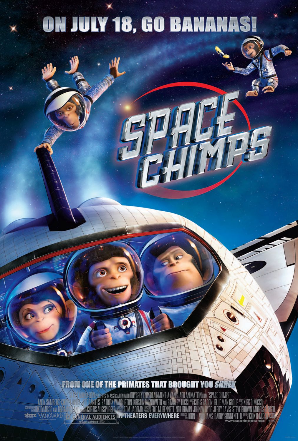 Extra Large Movie Poster Image for Space Chimps (#1 of 10)