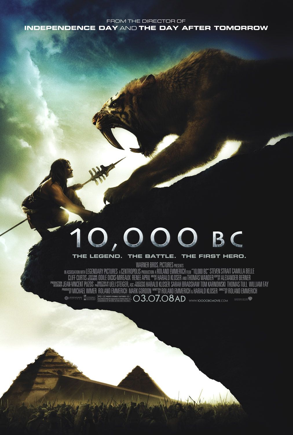 Extra Large Movie Poster Image for 10,000 B.C. (#2 of 7)