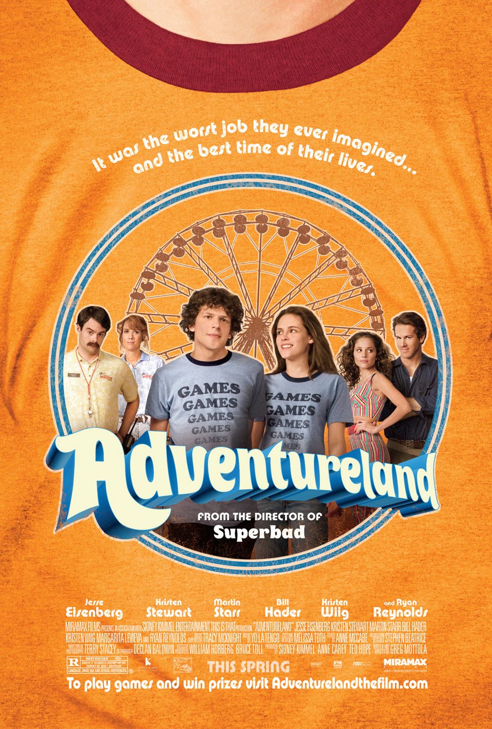 Extra Large Movie Poster Image for Adventureland (#1 of 3)