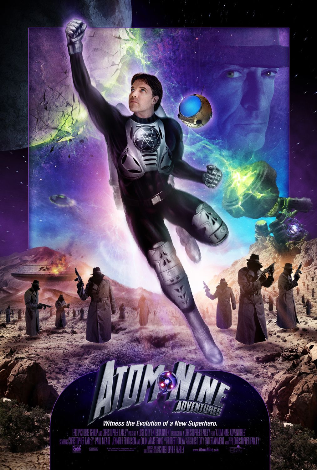 Extra Large Movie Poster Image for Atom Nine Adventures 
