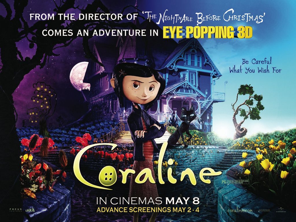 Coraline Movie Poster 29 Of 35 Imp Awards