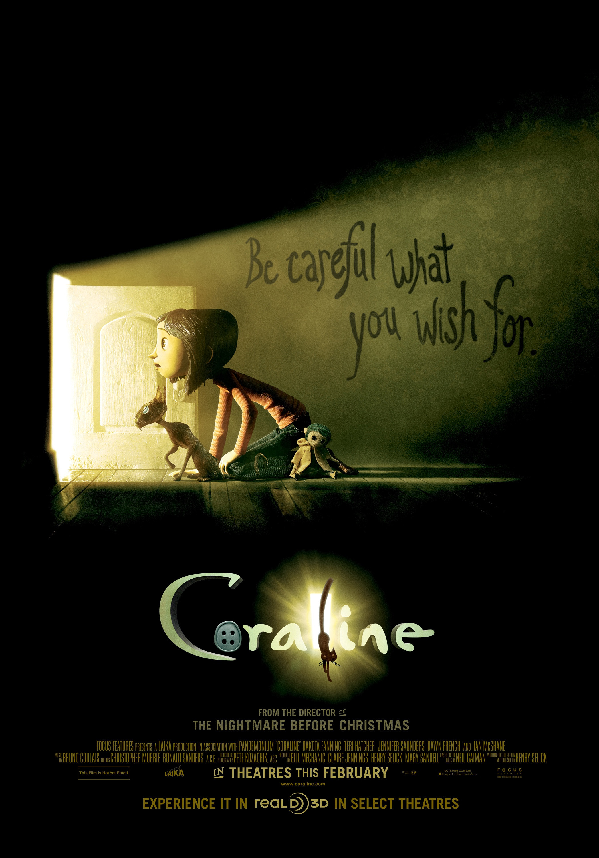 Mega Sized Movie Poster Image for Coraline (#1 of 35)