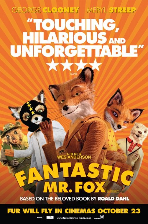 FANTASTIC MR FOX 2009 OFFICIAL ORIGINAL CINEMA MOVIE FILM PRINT PREMIUM POSTER