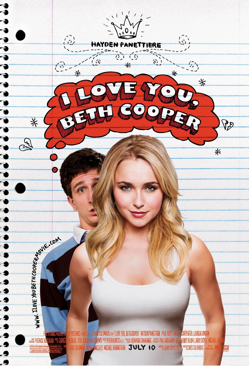 Extra Large Movie Poster Image for I Love You, Beth Cooper 