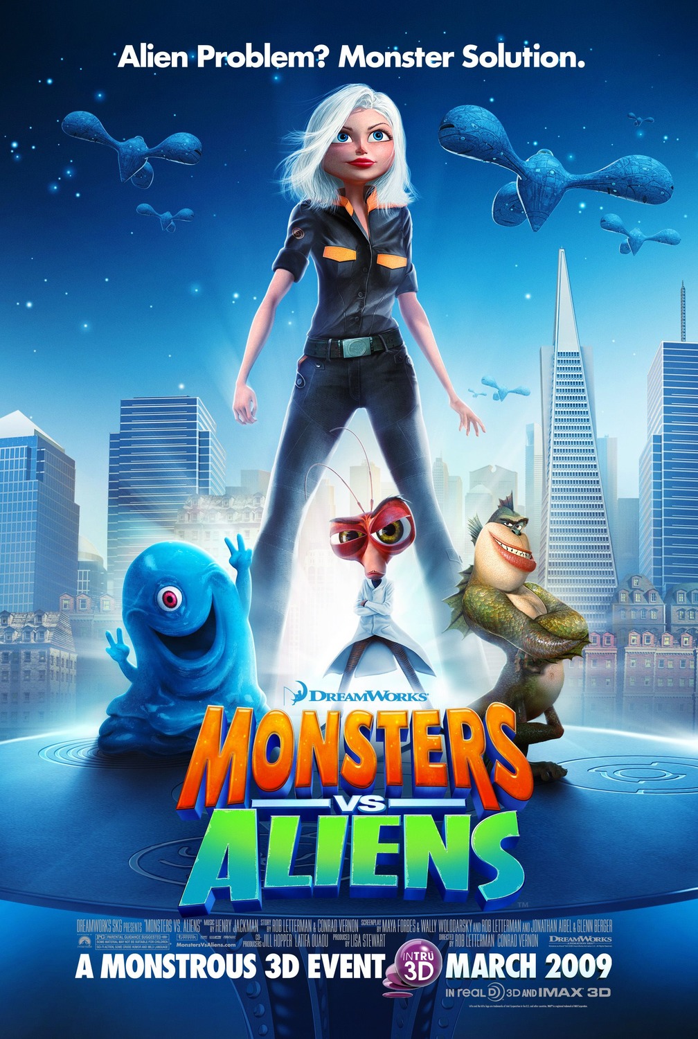 Extra Large Movie Poster Image for Monsters vs. Aliens (#6 of 26)