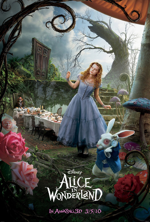 Image result for alice in wonderland 2010 poster