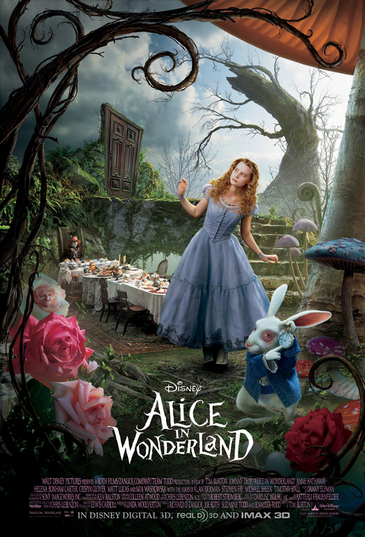 Image result for alice in wonderland 2010 poster