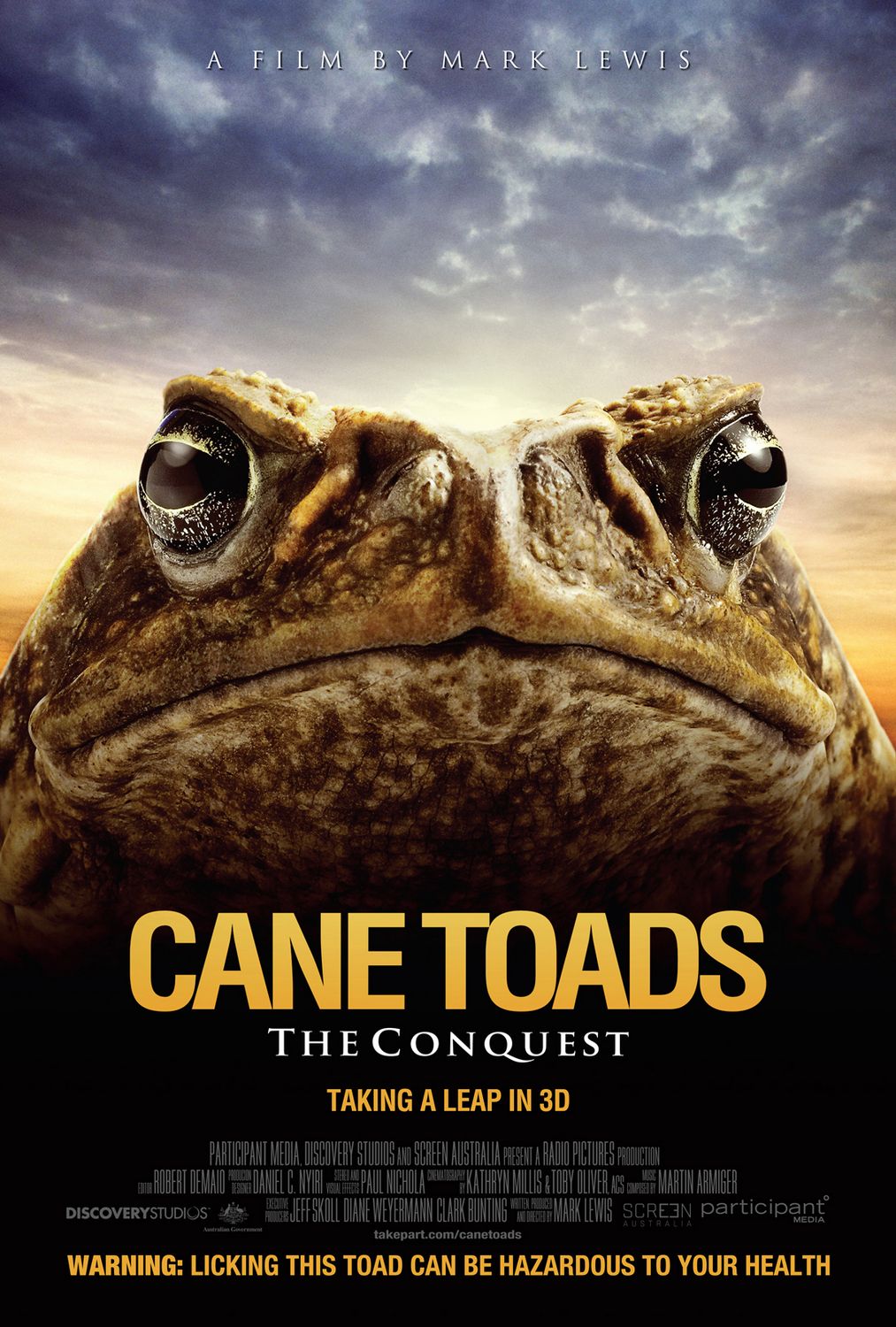 Extra Large Movie Poster Image for Cane Toads: The Conquest 