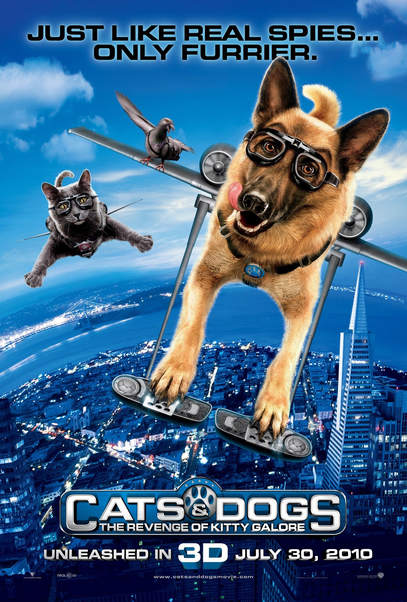 Mega Sized Movie Poster Image for Cats & Dogs: The Revenge of Kitty Galore (#1 of 12)