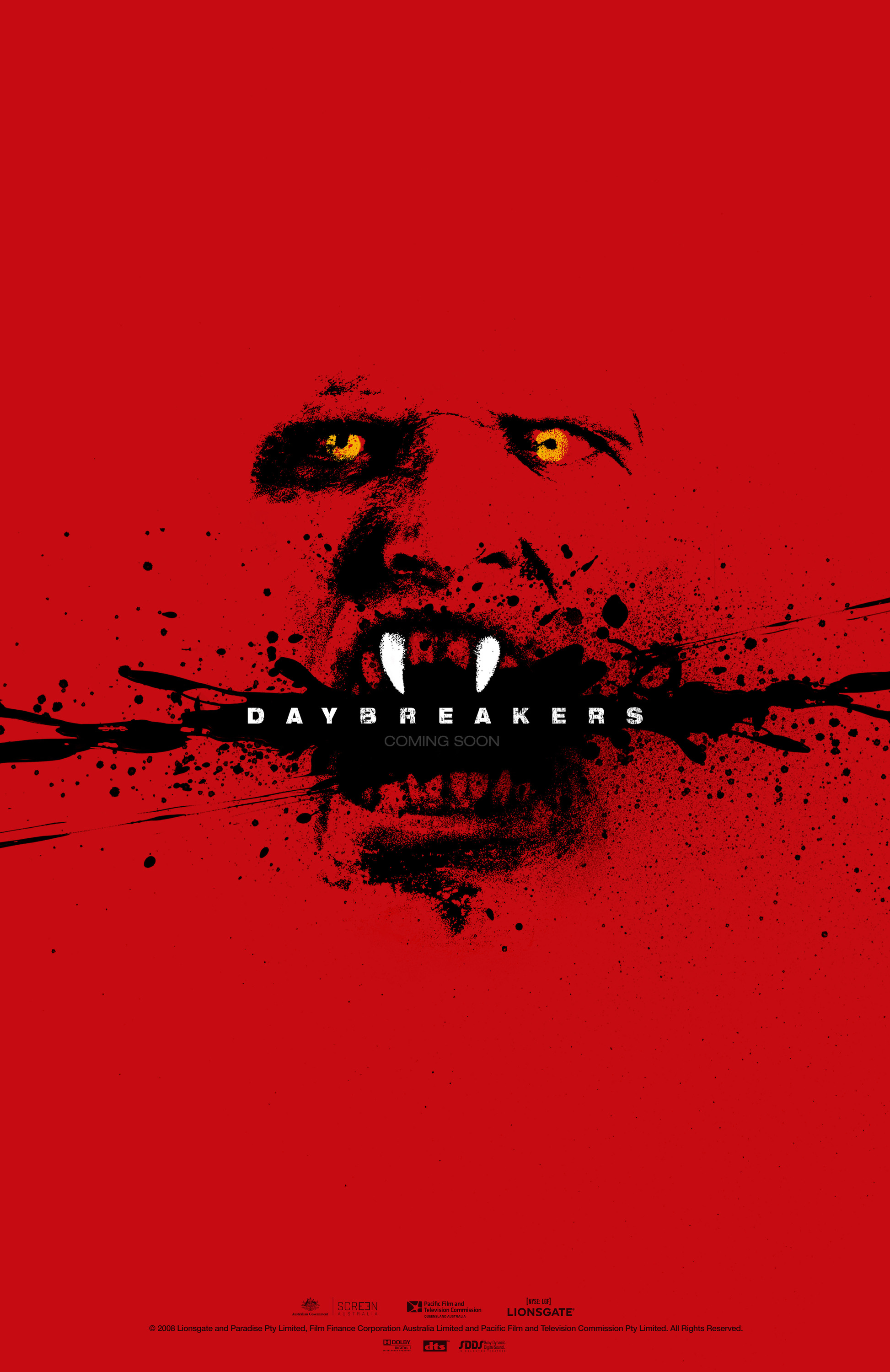 Mega Sized Movie Poster Image for Daybreakers (#1 of 11)