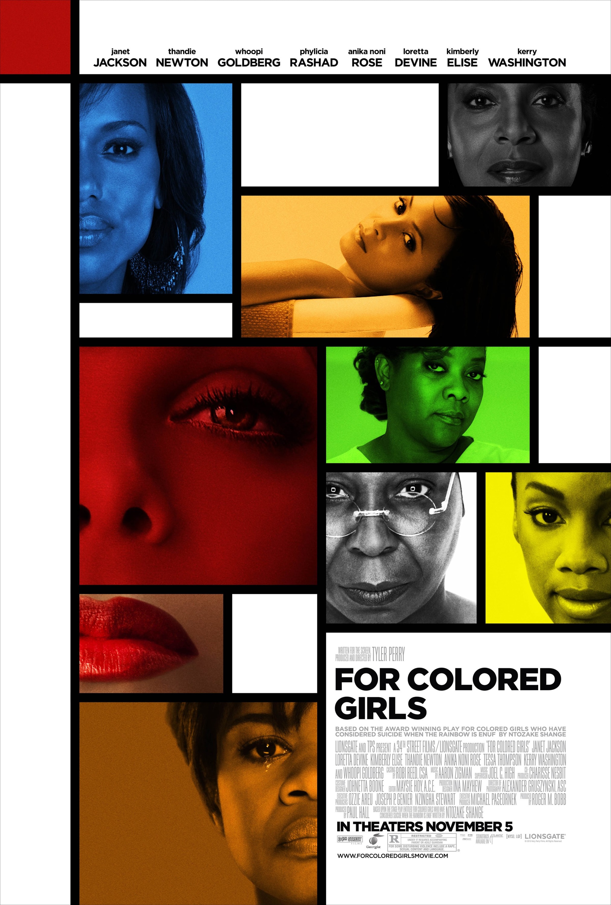 Mega Sized Movie Poster Image for For Colored Girls (#10 of 10)