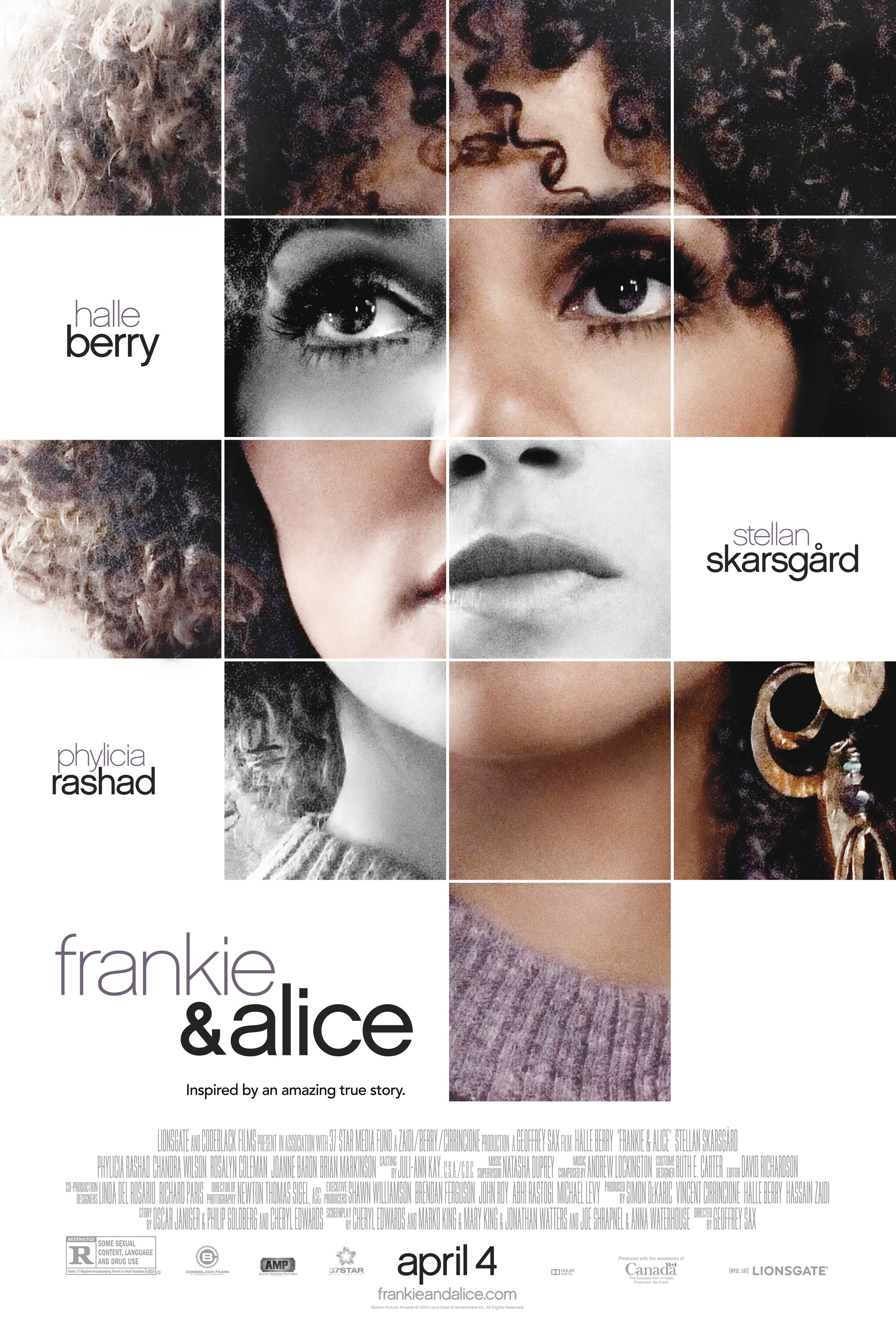 Mega Sized Movie Poster Image for Frankie and Alice 