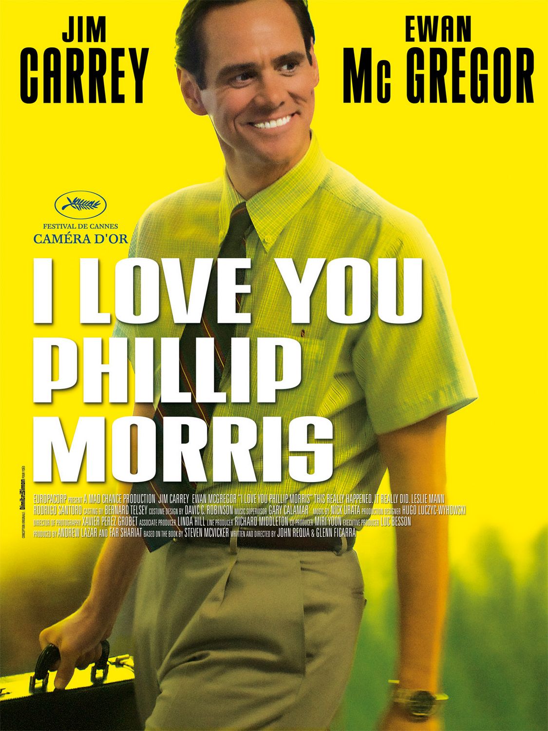 I LOVE YOU PHILLIP MORRIS Movie POSTER 27x40 UK Jim Carrey Ewan McGregor Leslie 